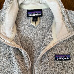 Patagonia Women's Cream Heather Full-Zip Fleece Jacket